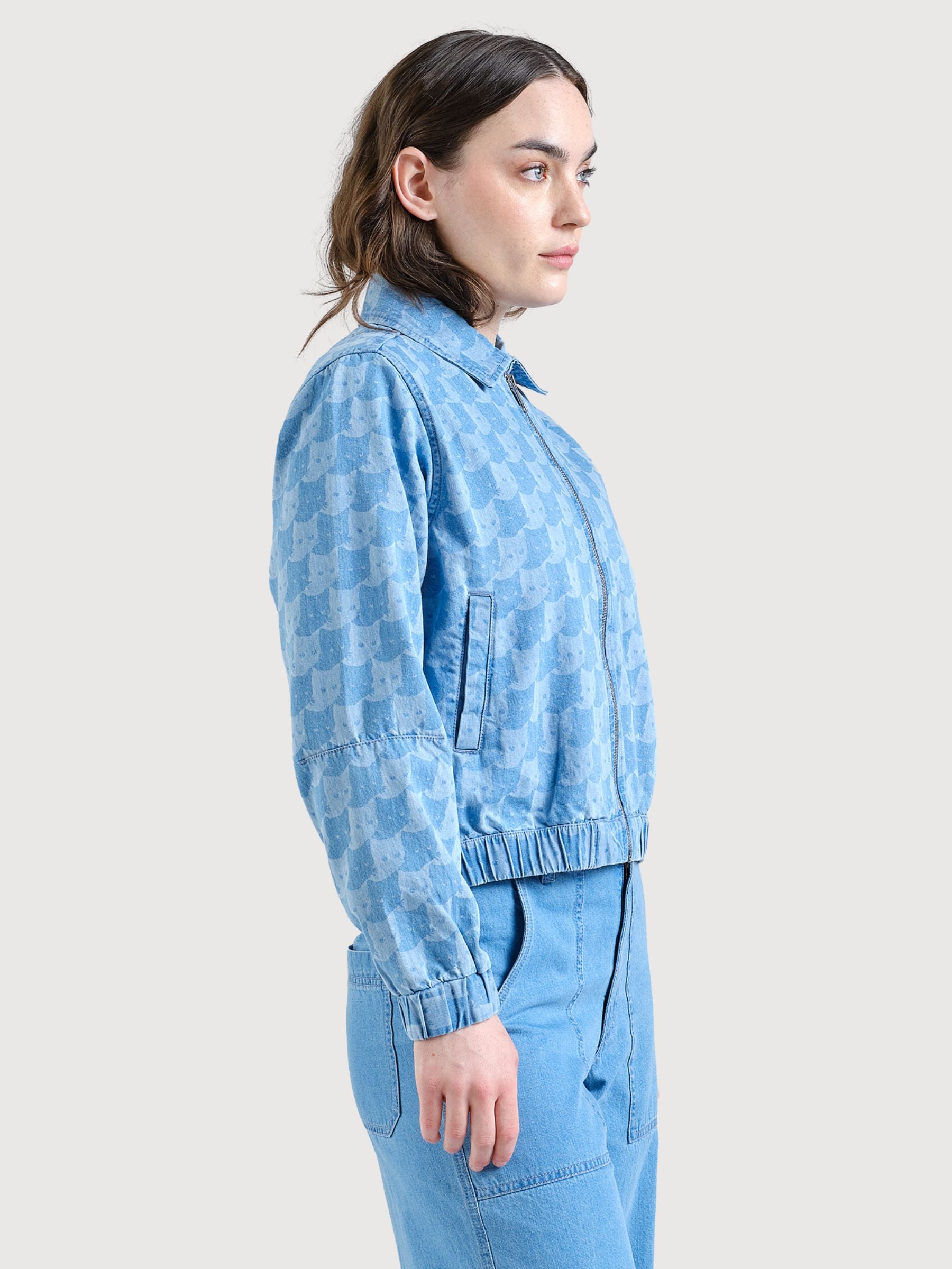 Jacke Sunna Denim PapitaCat Hellblau | Dedicated
