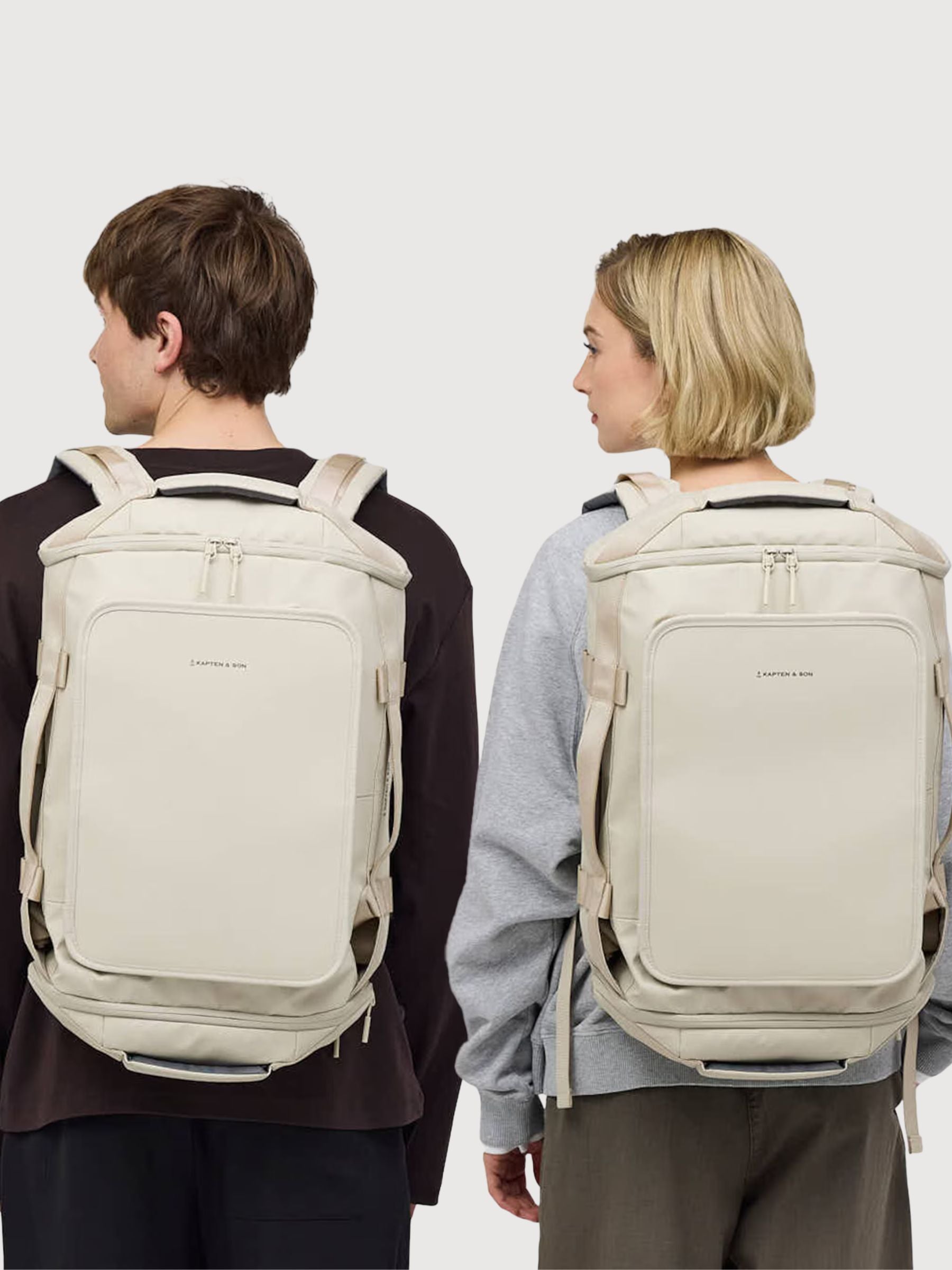 Zaino Lisbo Duffle Small Beige | Kapten & Son