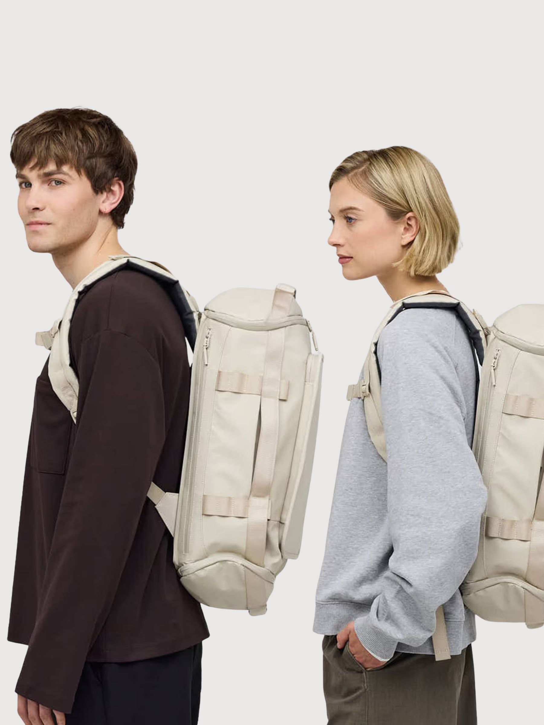 Zaino Lisbo Duffle Small Beige | Kapten & Son