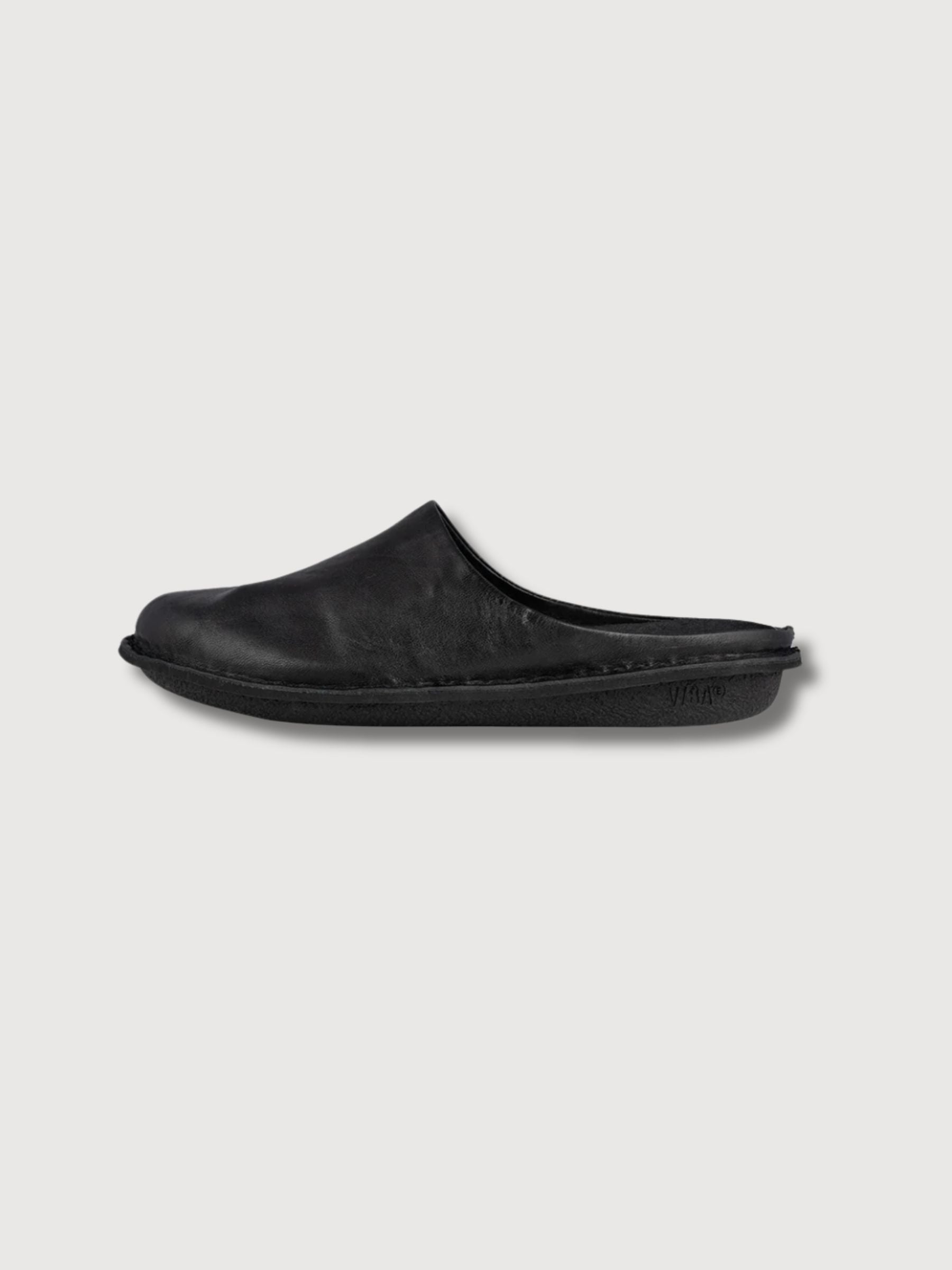 Sandal Unisex Roma Leather Preto Black | VIBAE