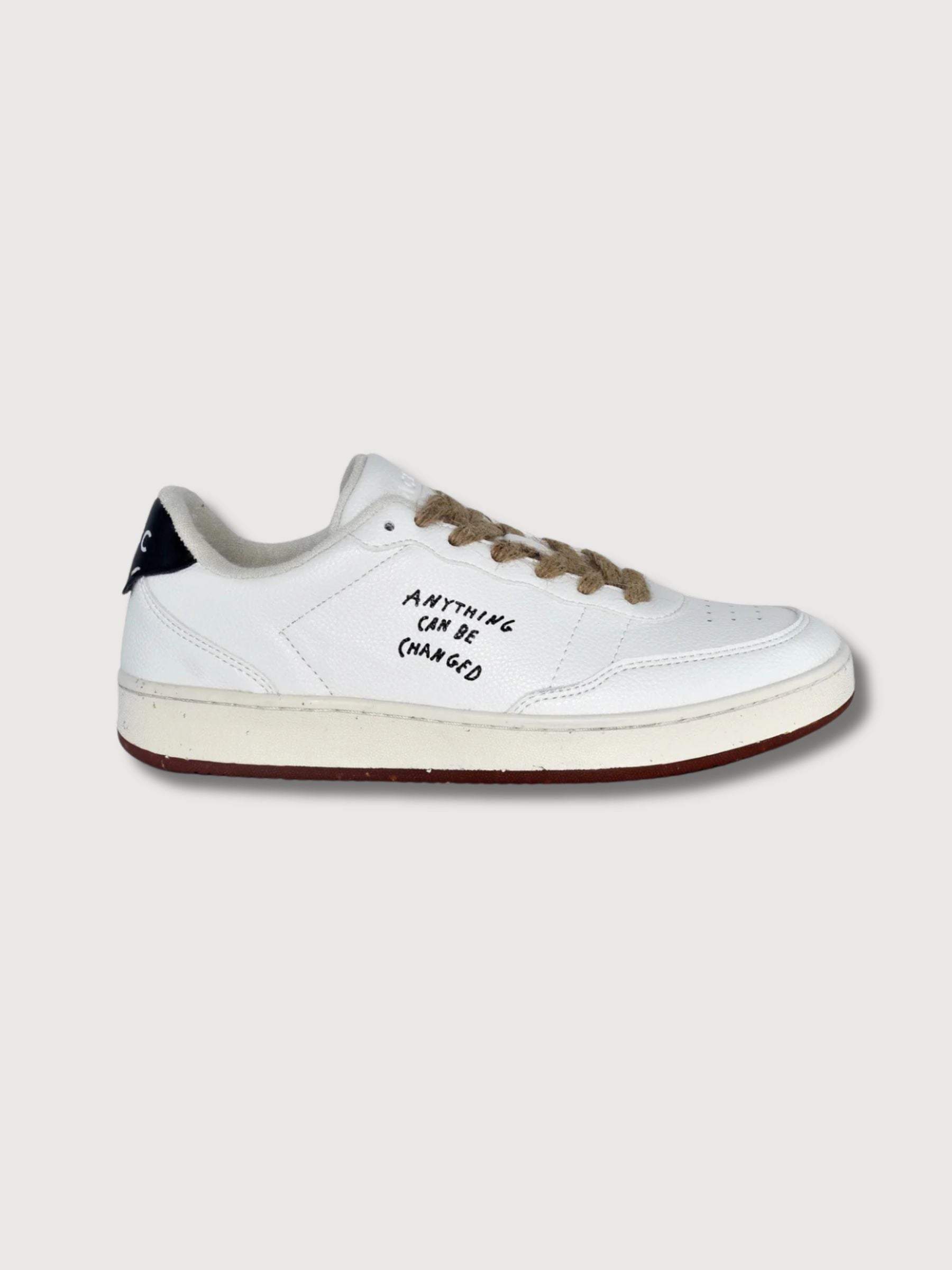 Sneaker Evergreen White/Black Vegan Leather | ACBC