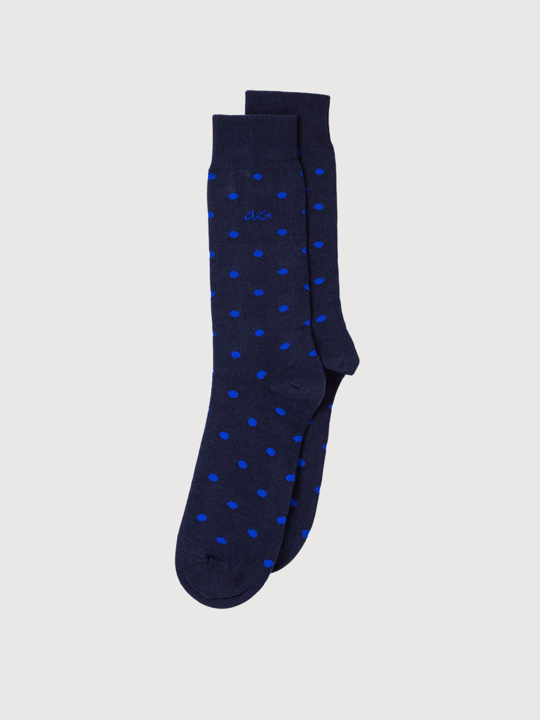 Calzini da uomo Classic Dots Navy | Alfredo Gonzales