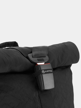 Rucksack Rolltop Biq 2.0 Schwarz aus recyceltem Material | Airpaq
