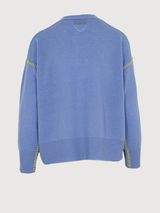 Cardigan Contrast Stitch Cielo | Another Brand
