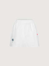 Shorts Popeline White Woman Cotton | Another Brand