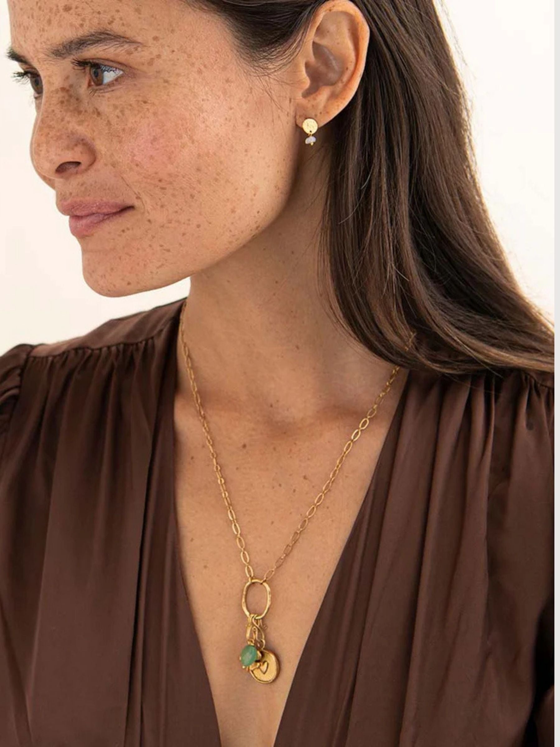 Charm Heart Vintage Gold