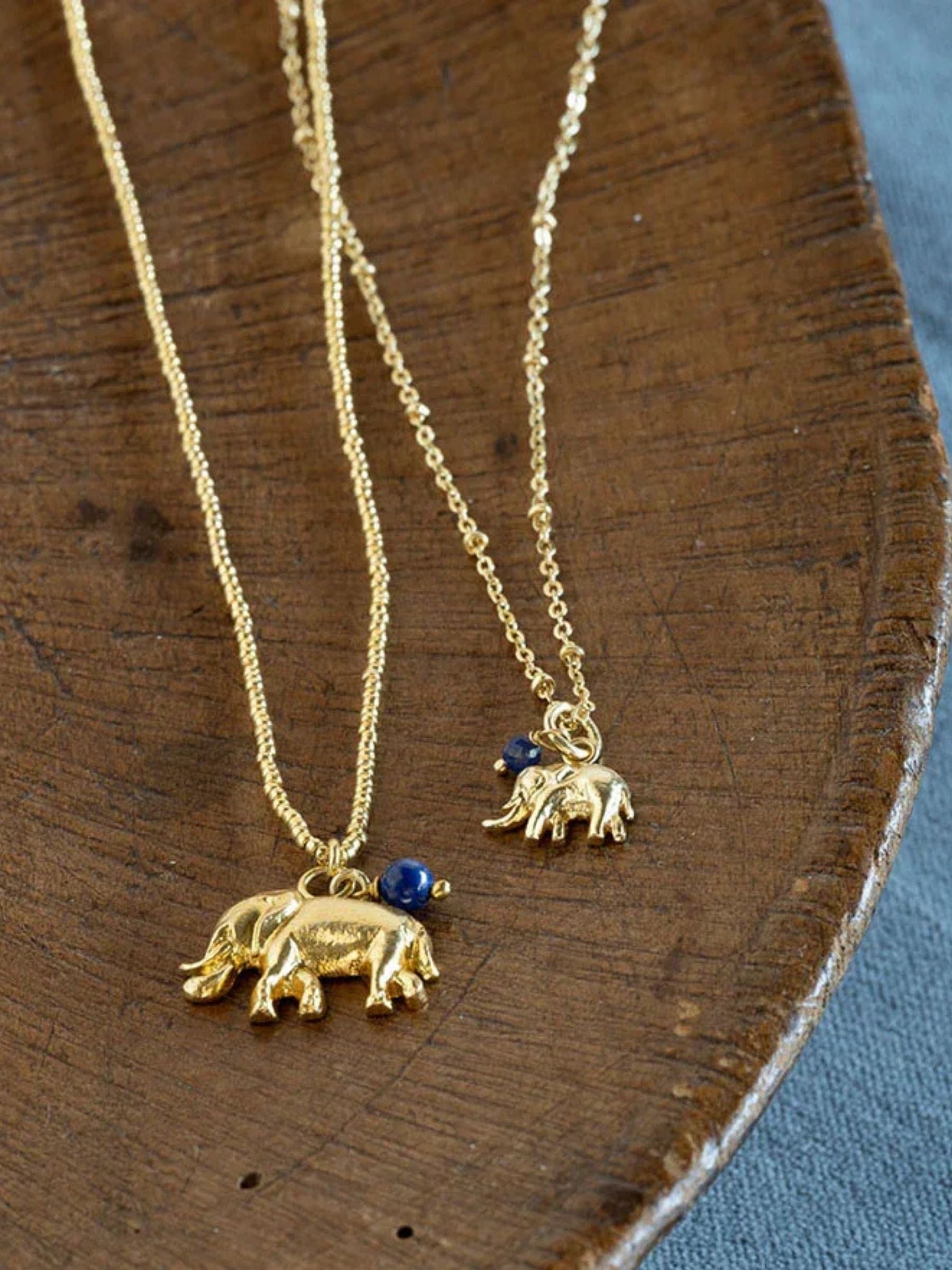 Necklace Convinced Lapis Gold | A Beautiful Story