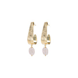 Amazing Rose Quartz Earrings GP | A BEAUTIFUL STORY