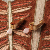 Amazing Rose Quartz Earrings GP | A BEAUTIFUL STORY
