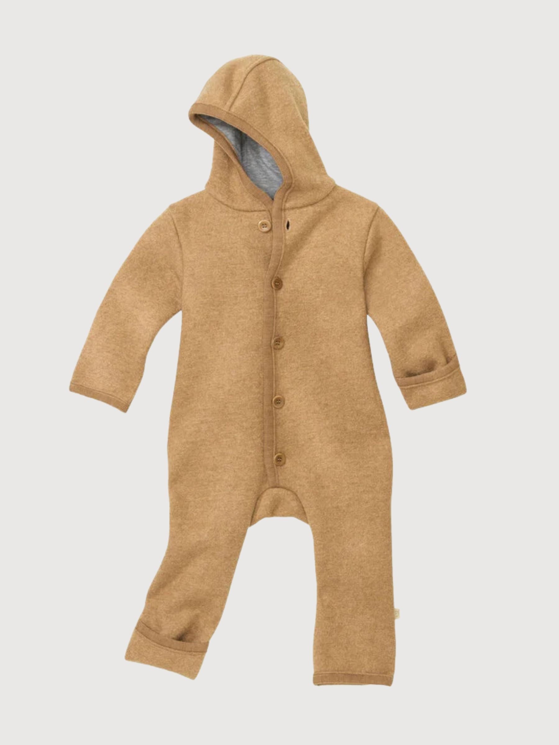 Boiled Wool Overal Caramel
