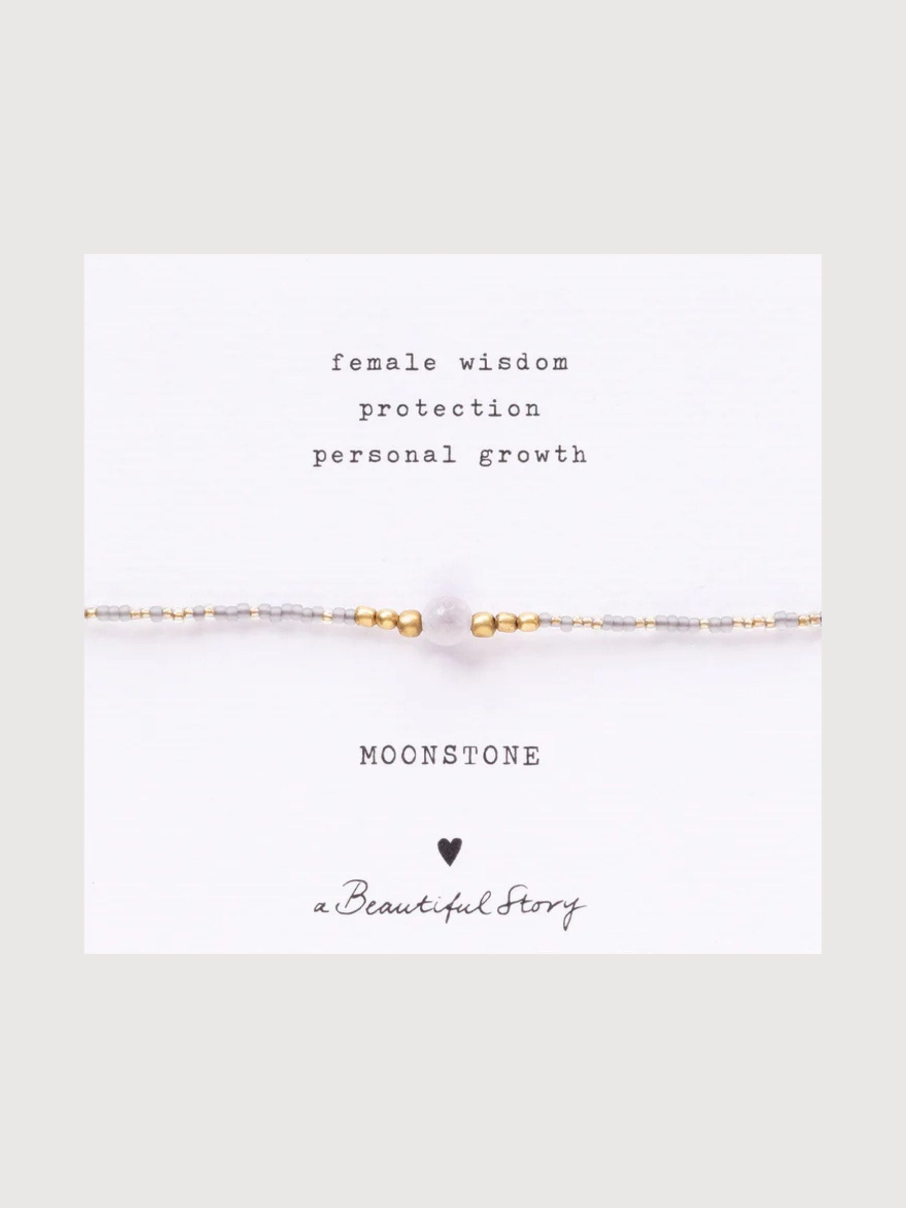 Braccialetto Iris Card pietra di luna | A Beautiful Story
