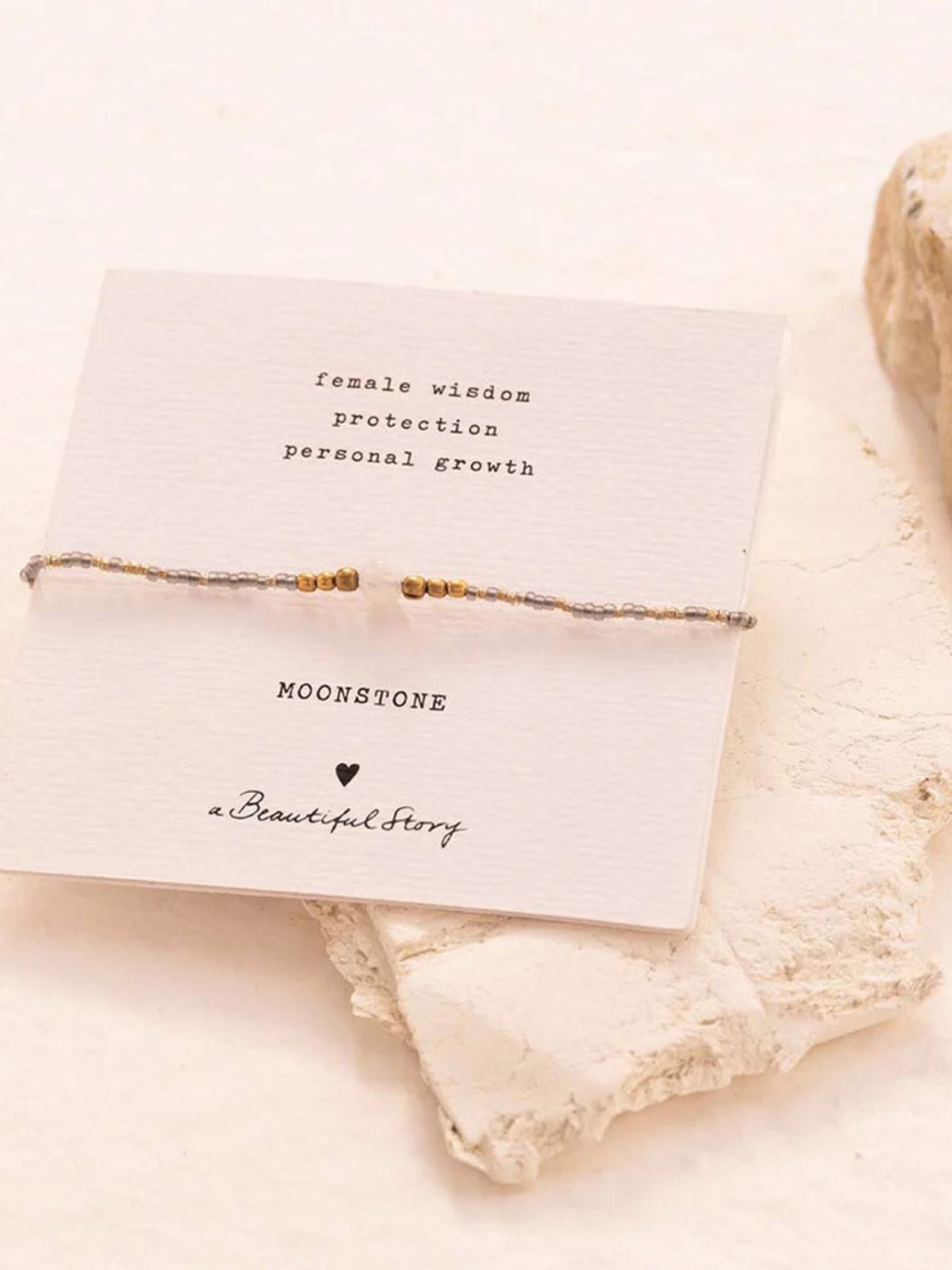 Braccialetto Iris Card pietra di luna | A Beautiful Story