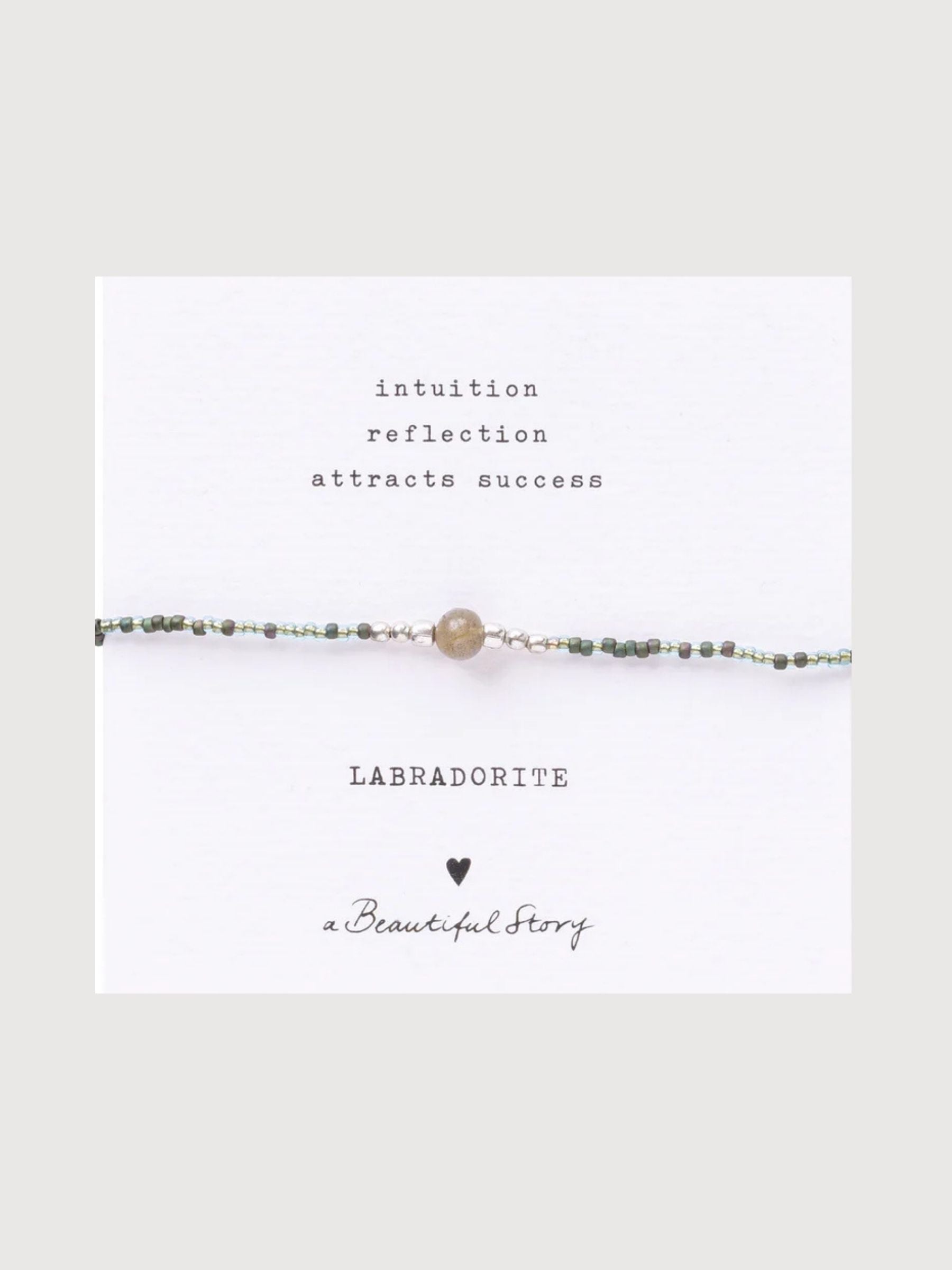 Iris Card Labradorite Silver Bracelet | A Beautiful Story
