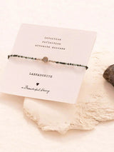 Iris Card Labradorite Silver Bracelet | A Beautiful Story