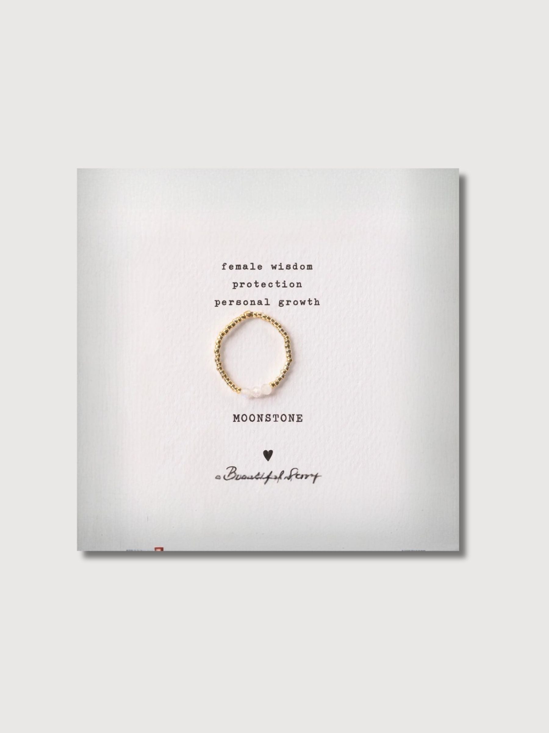 Anello Clarity Moonstone GC | A Beautiful Story