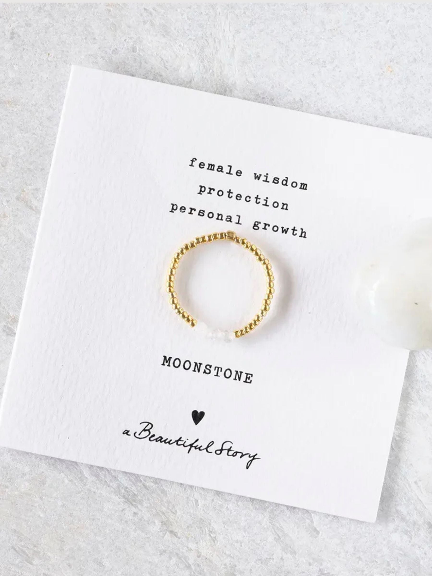 Anello Clarity Moonstone GC | A Beautiful Story