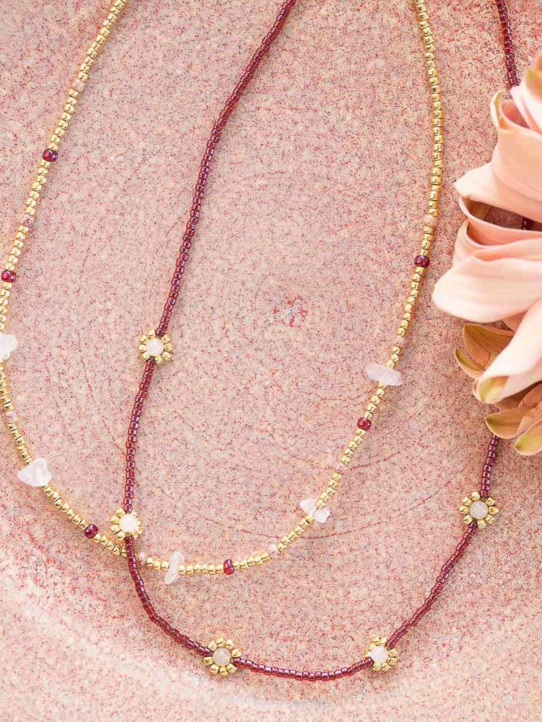 Flourish Rose Quartz Necklace | A Beautiful Story