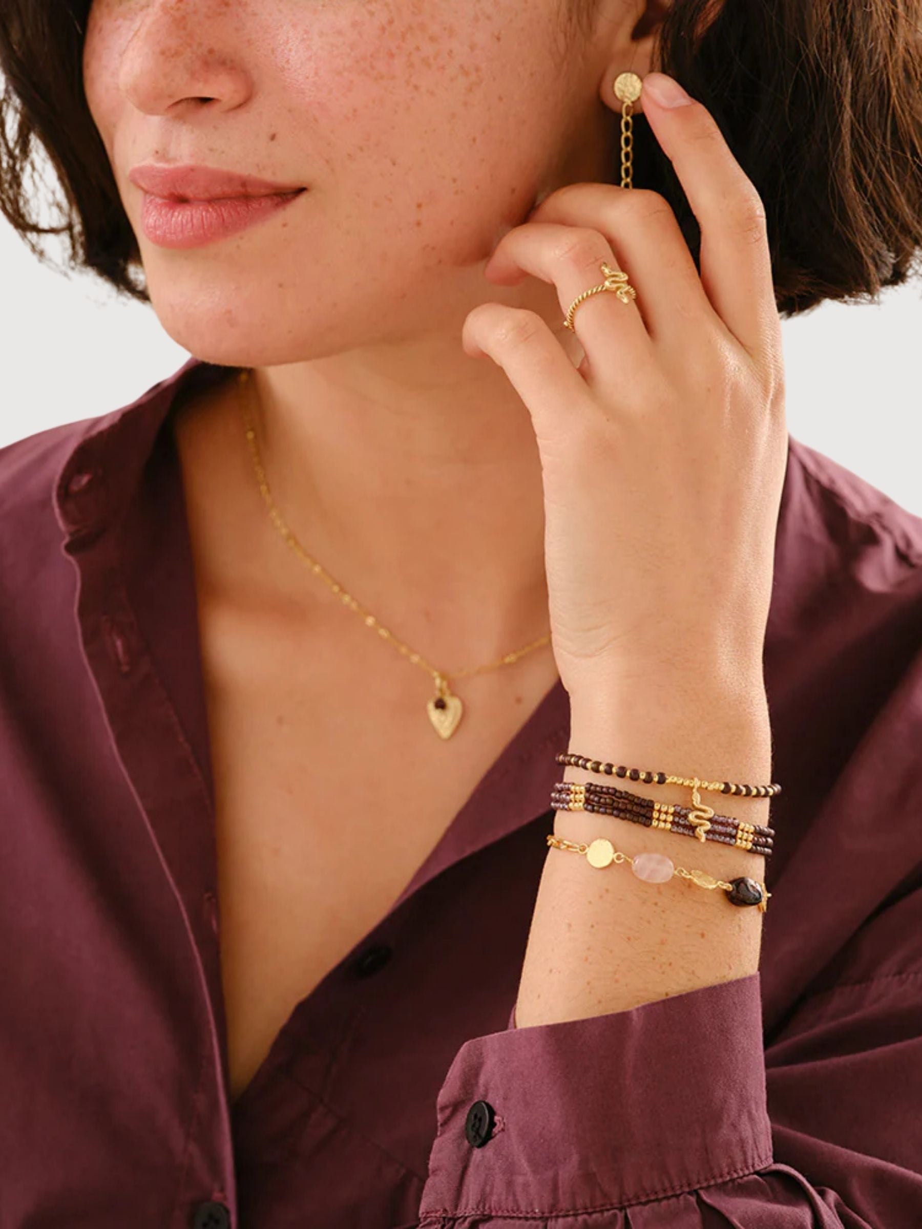 Braccialetto Hopeing Garnet GC | A Beautiful Story