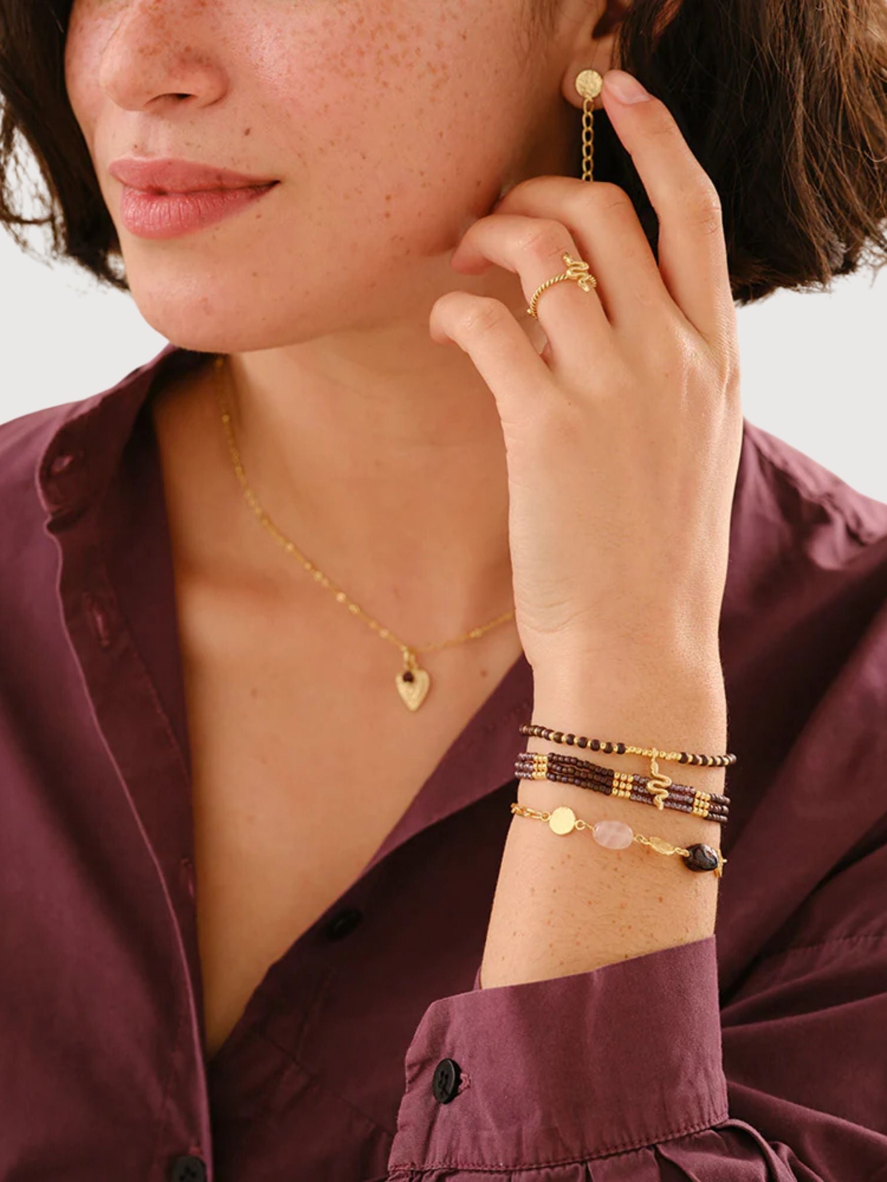 Bracciale in quarzo rosa armonioso GC | A Beautiful Story