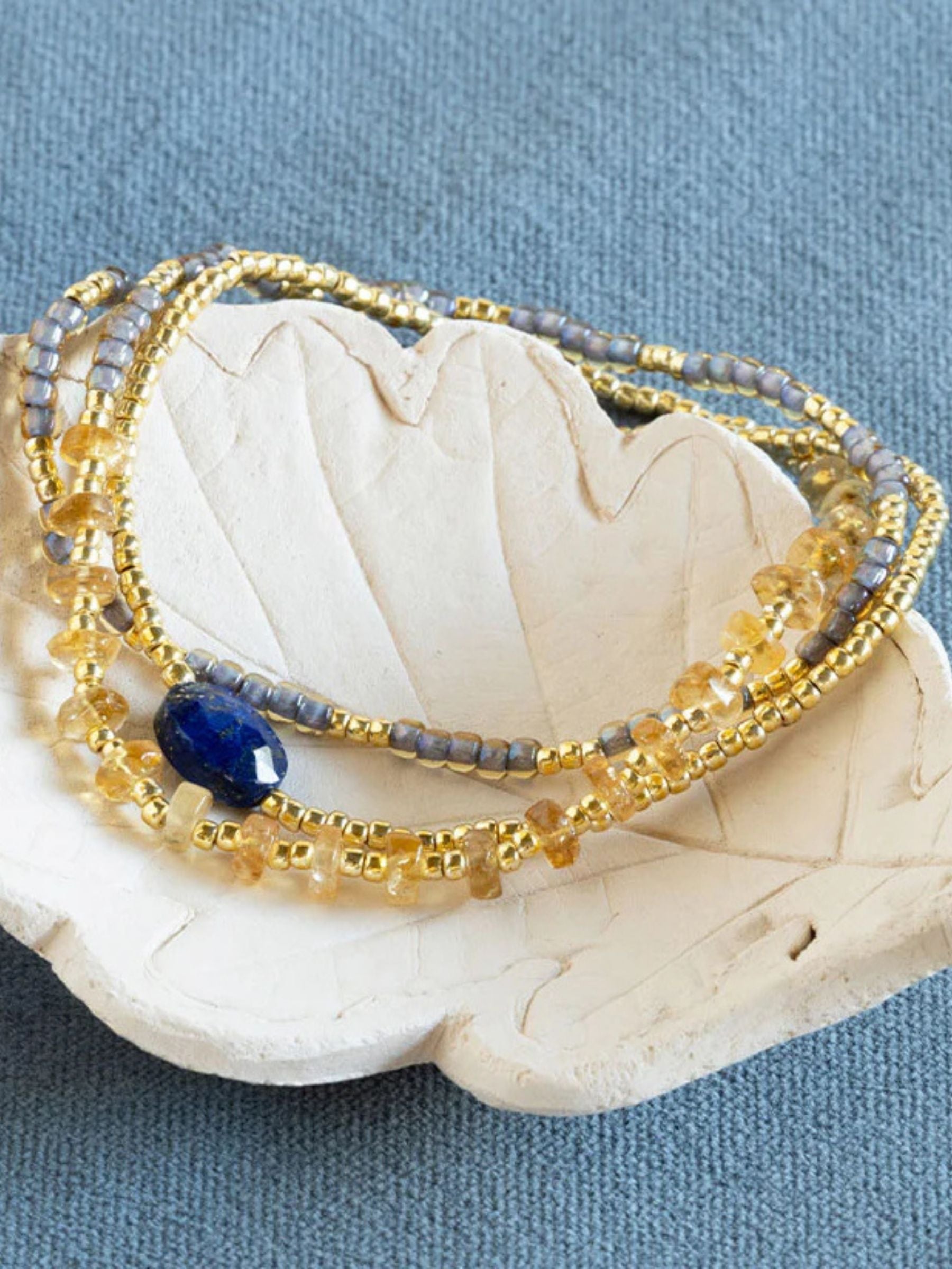 Bracciale Identity Lapislazzuli Citrino GC | A Beautiful Story
