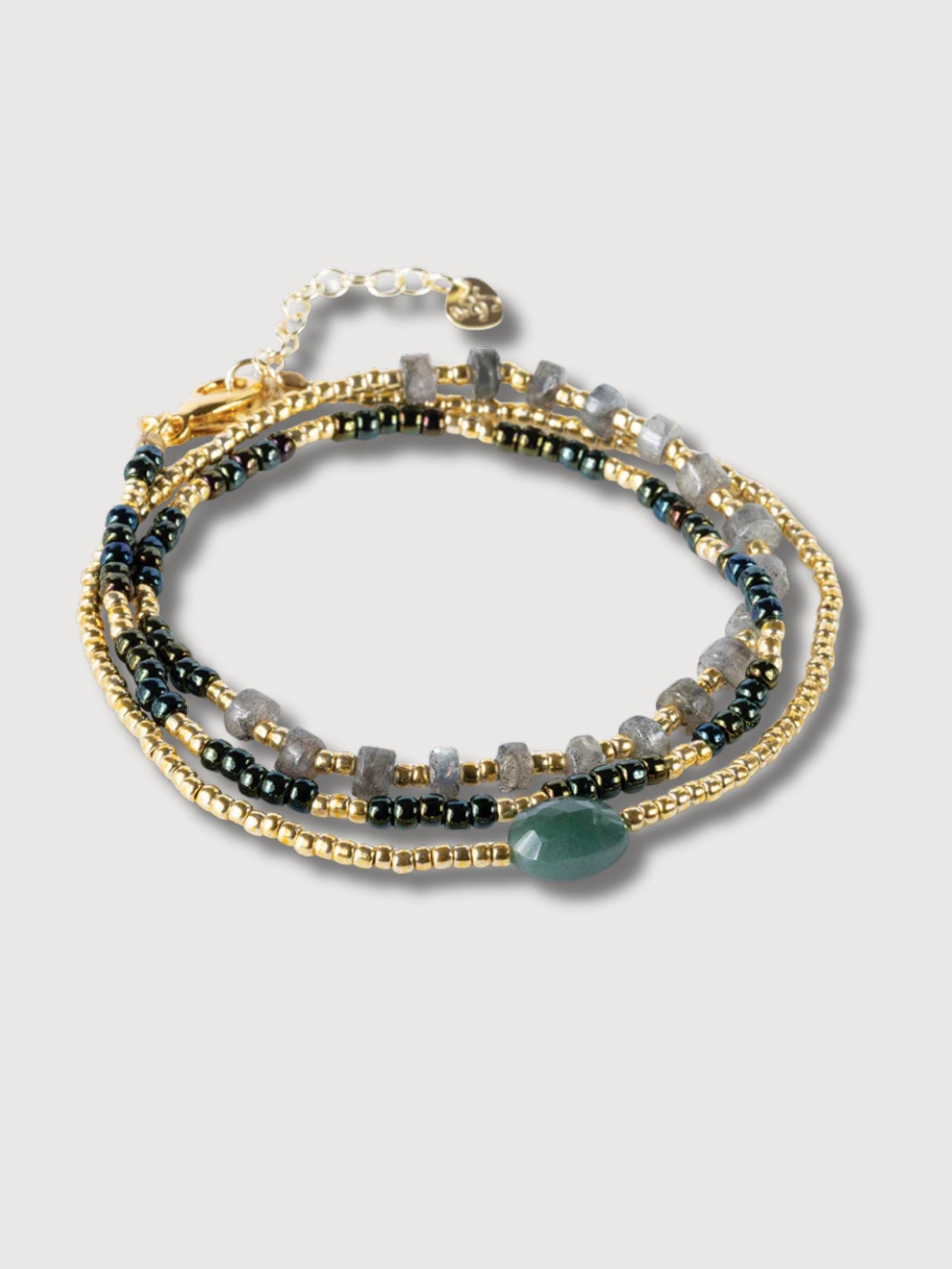 Bracciale Identity Labradorite Aventurina GC | A Beautiful Story