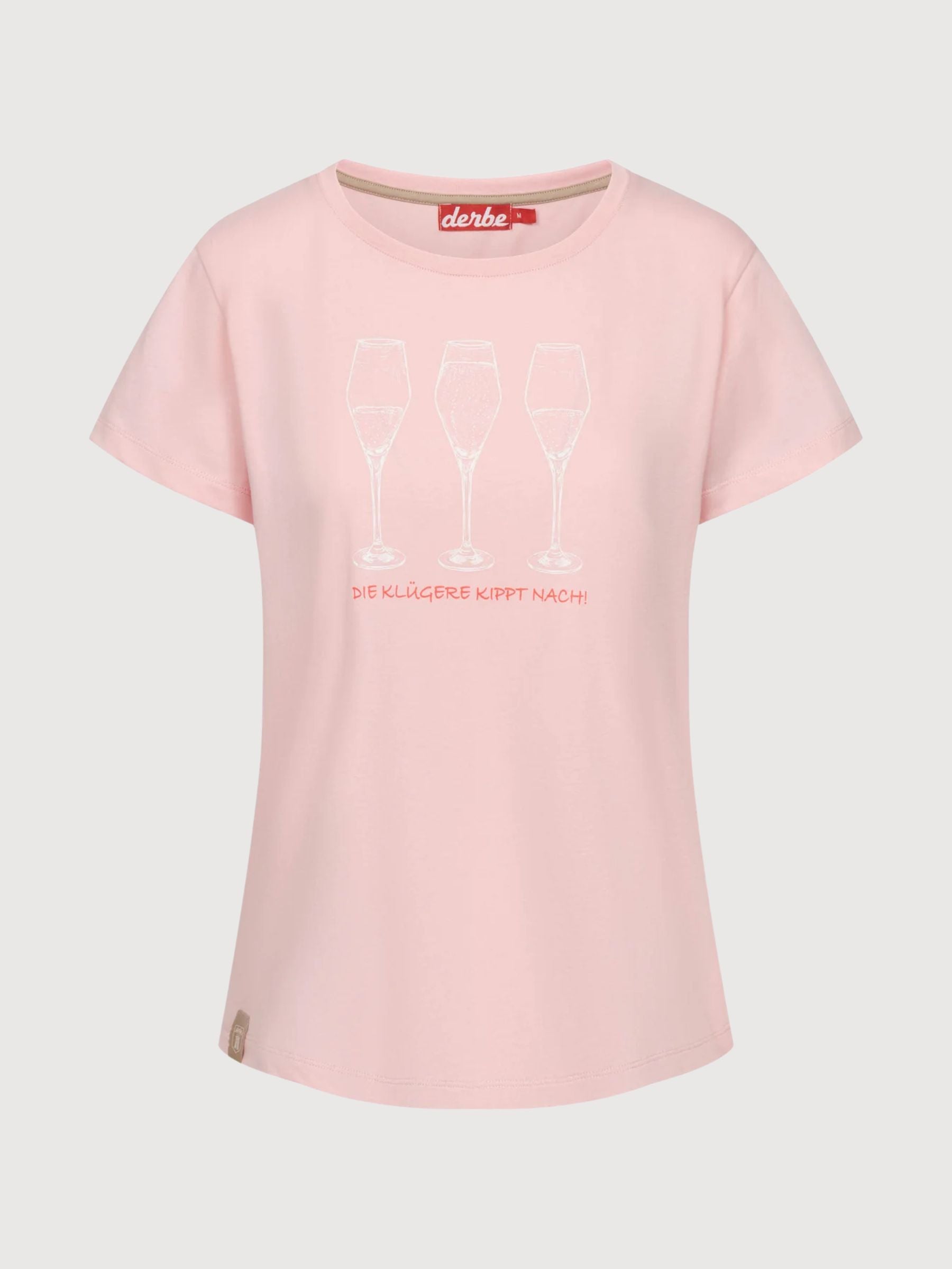 T-shirt die Klugere Coral Blush | Derbe