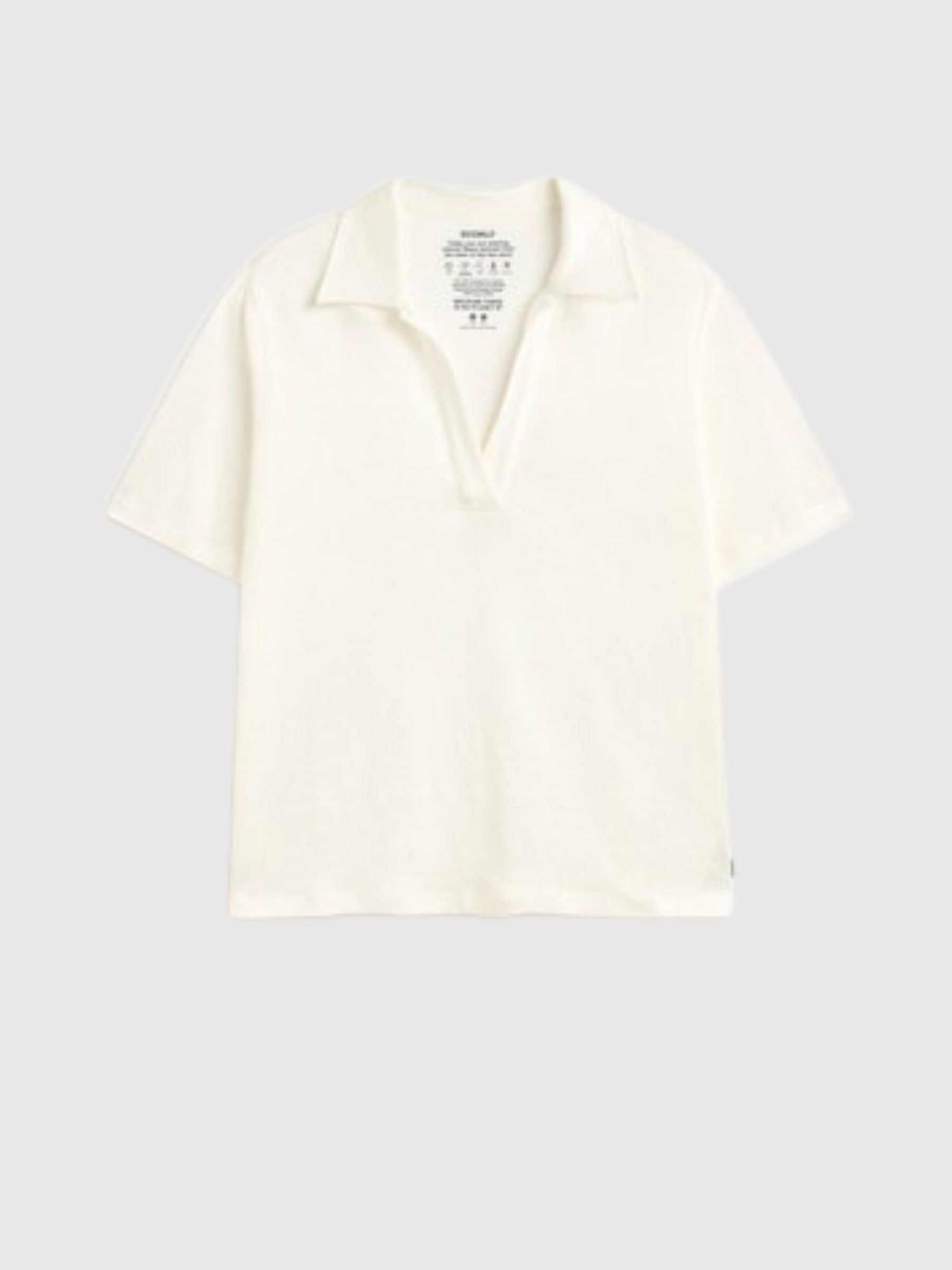 T-Shirt Troms Donna Lino Bianco | Ecoalf