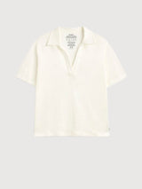 T-Shirt Troms Woman White Linen | Ecoalf