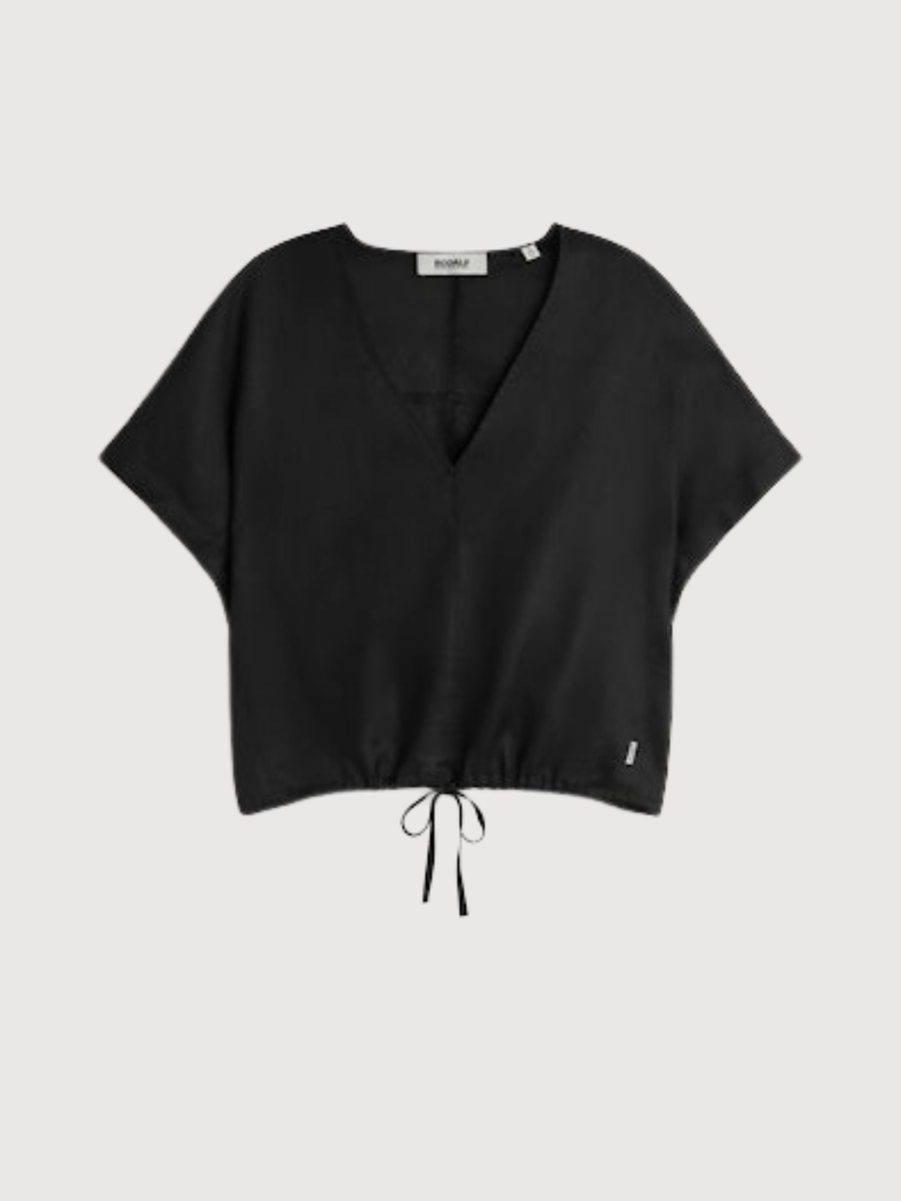 Bluse Dora Damen Schwarz Leinen | Ecoalf