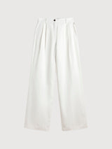 Trouser Miel Linen Woman Raw | ecoalf