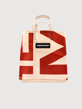 Shopper-Tasche Sonny Weiß/Rot | Freitag