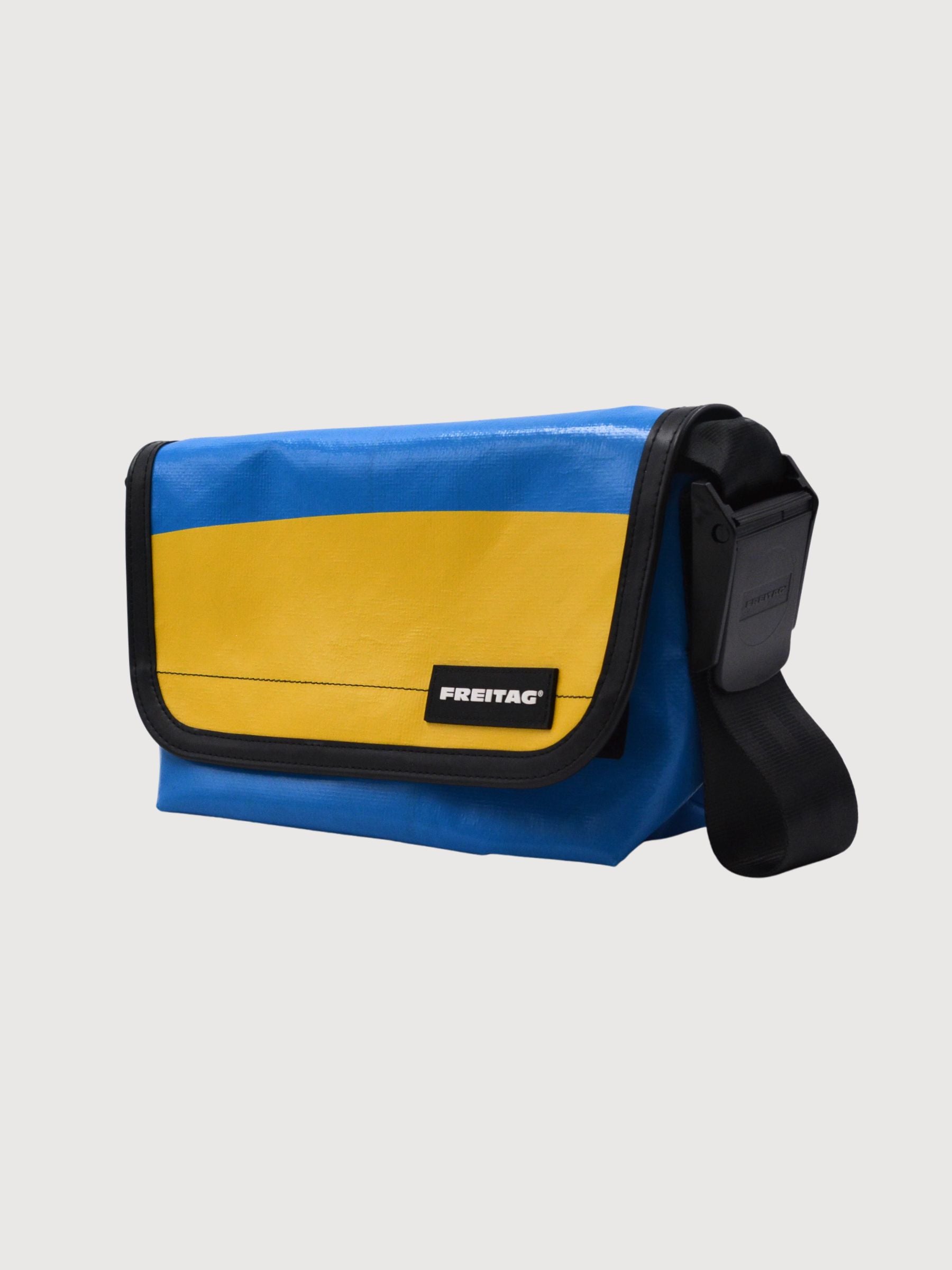Borsa a tracolla Hawaii Five Blu/Giallo | Freitag
