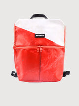 Rucksack mit Fransen, rot/weiß | Freitag