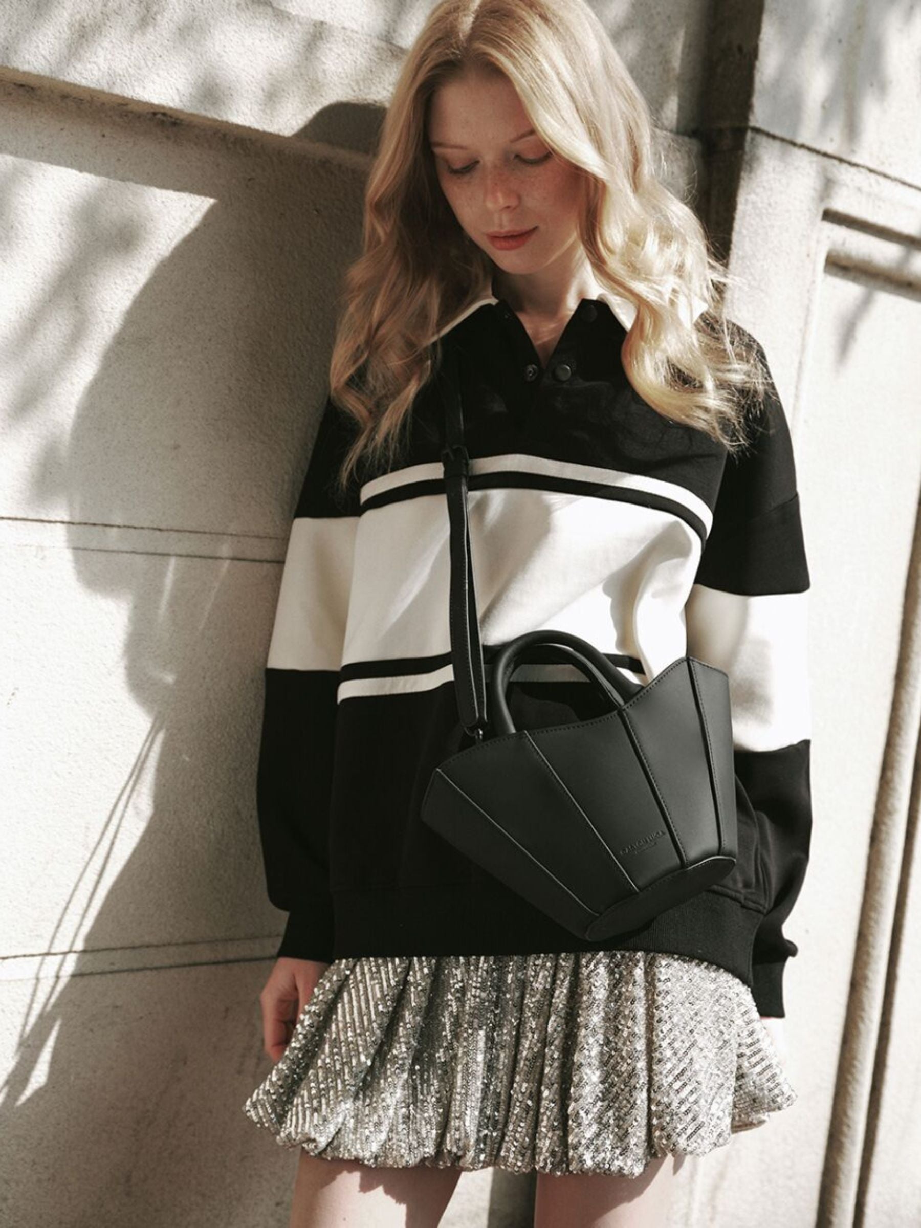 JOSEFINE MINI TOTE BLACK | Gaston Luga