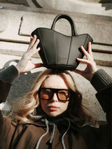 JOSEFINE MINI TOTE BLACK | Gaston Luga