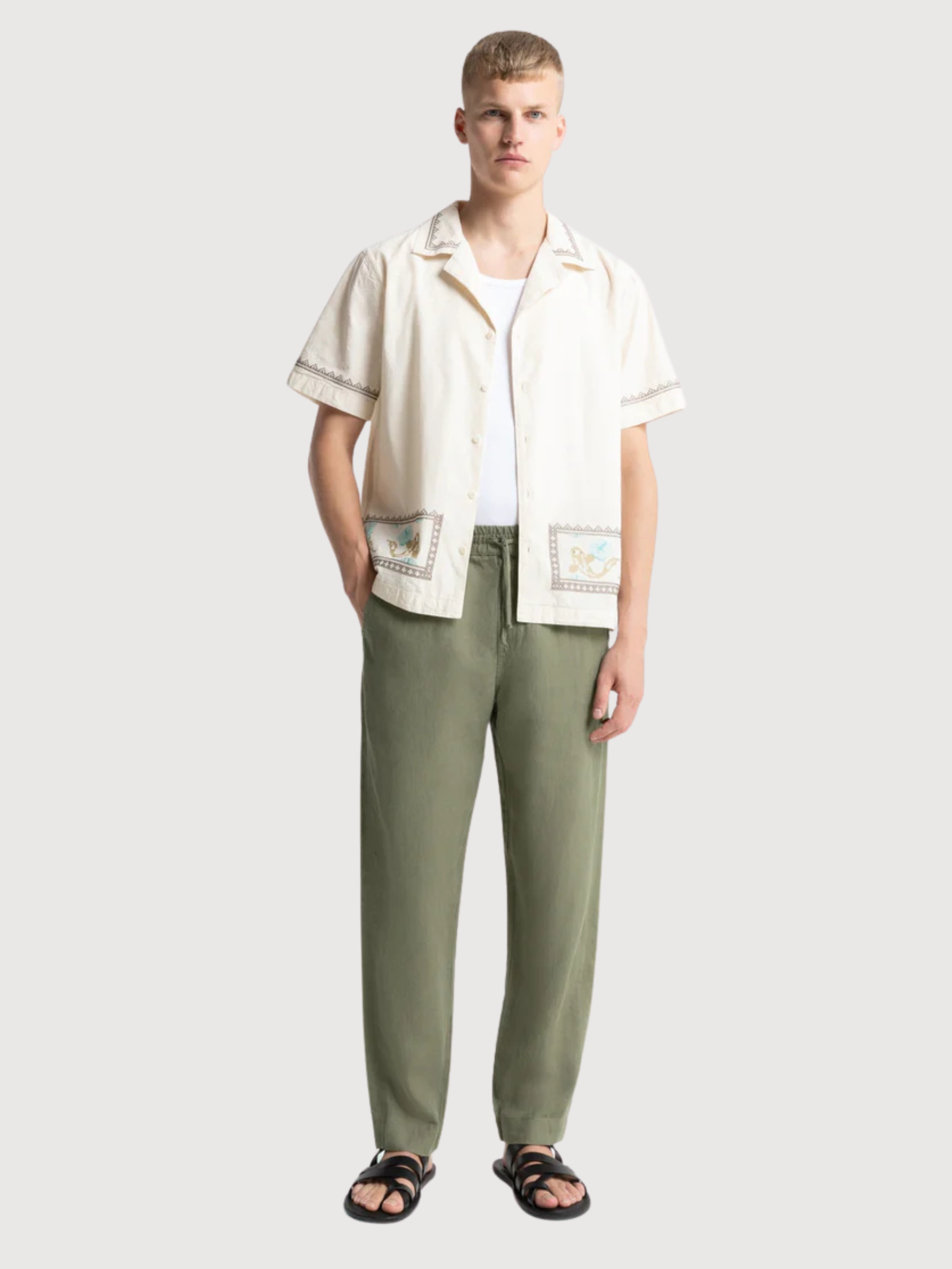 Pantaloni Martin Bungee Cord Lino | Kings Of Indigo