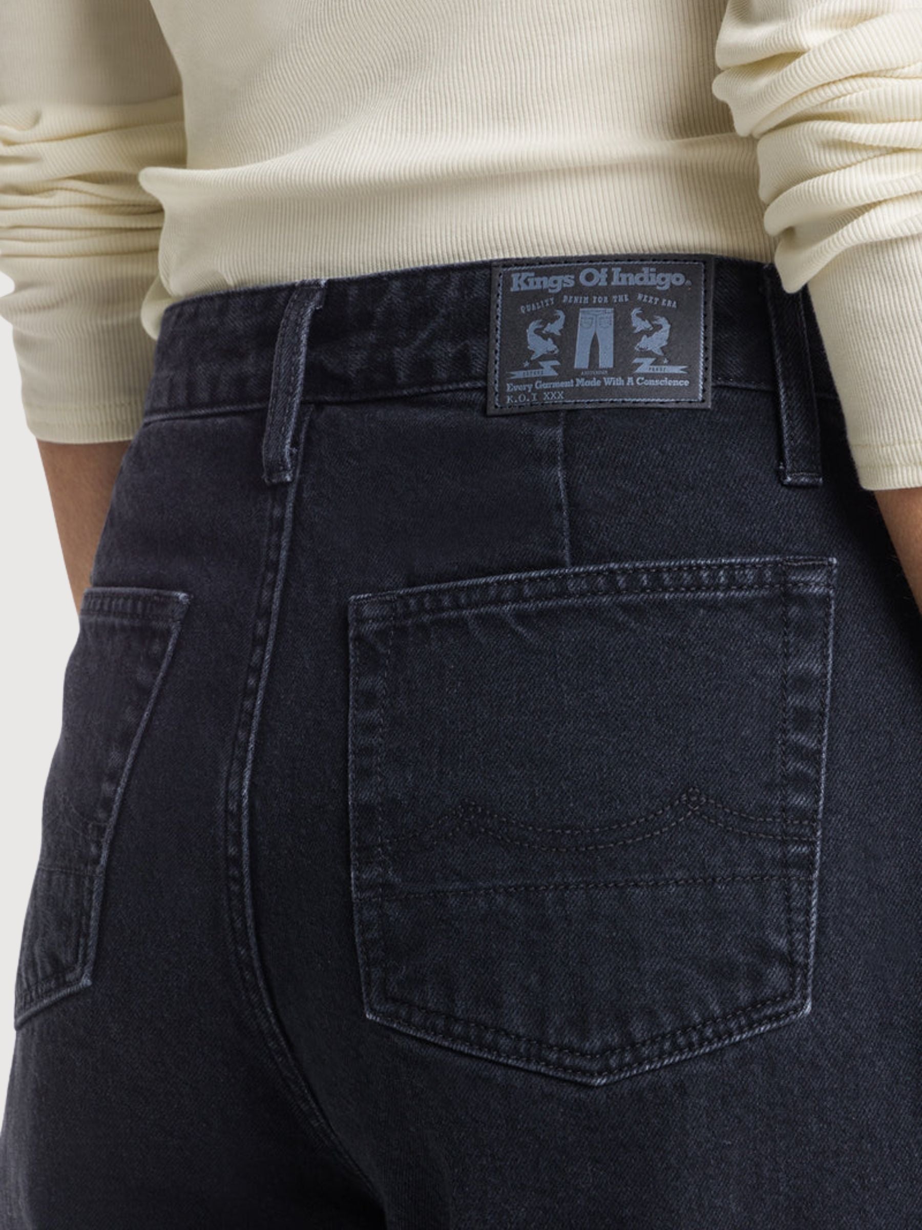 Jeans Leila Black Woman Corron | Kings OF Indigo