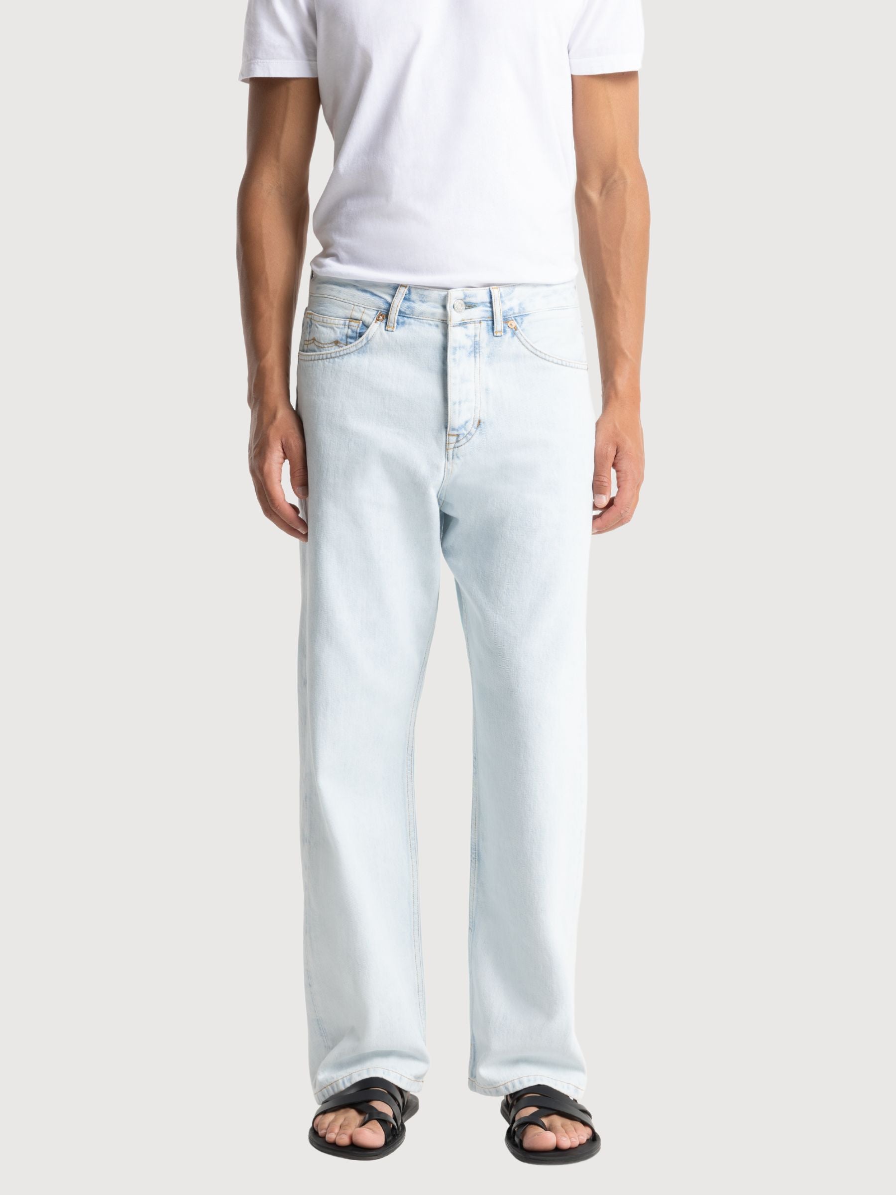 Arkin Ecru Koi Pond Hosen Herren | King Of Indigo 