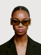Sunglasses Frida Light Green Unisex | A.kjaerbede
