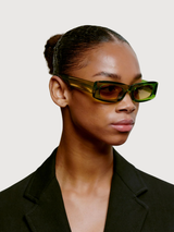 Sunglasses Frida Light Green Unisex | A.kjaerbede