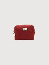 Beauty Case Leon Terracotta in organic cotton | Hindbag