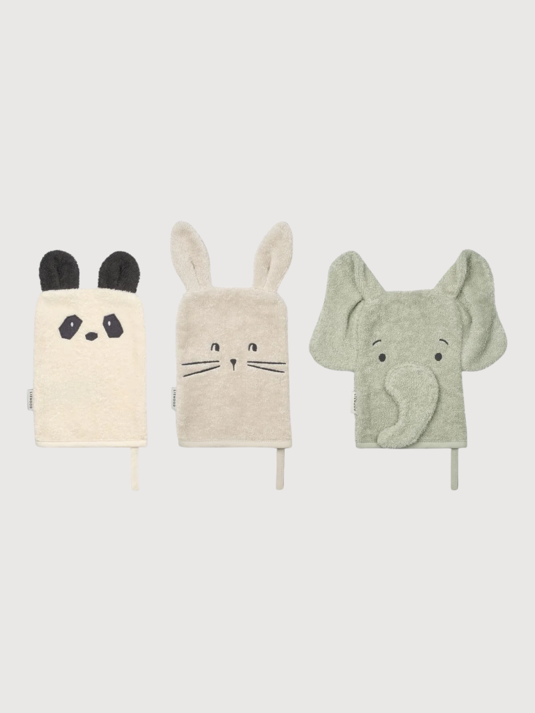 Sylvester Washcloths 3 Pack Dove Blue Mix | LIEWOOD