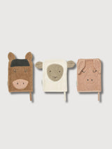 Farm Washcloth 3-Pack Sylvester Farm  | Liewood
