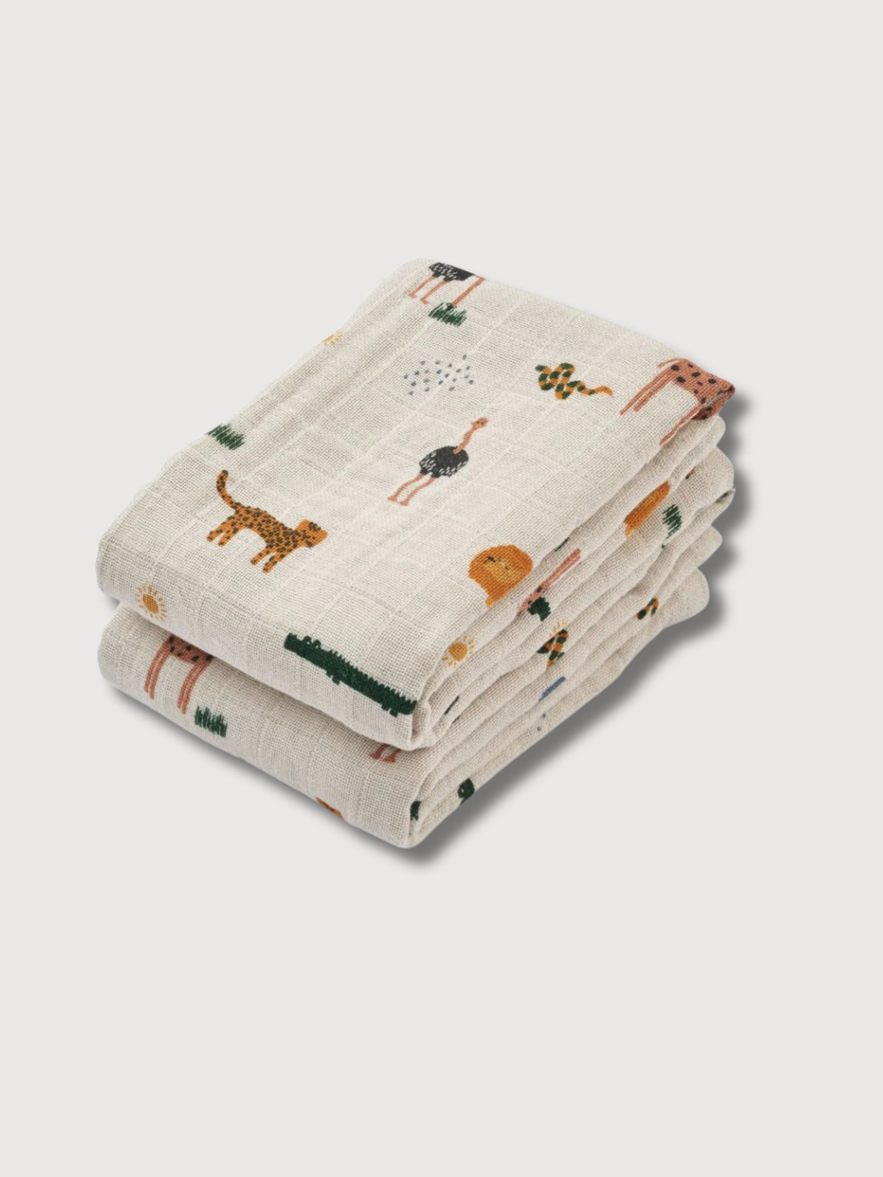Lewis Muslin Cloth 2 Pack Safary Sandy Mix | Liewood