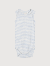 Baby Striped Tank Body in Mist / Offwhite   Organic Cotton | SERENDIPITY
