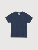 Women's Short Sleeve T-Shirt in Navy   Organic Cotton Rib | SERENDIPITY