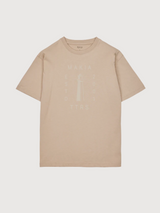 T-Shirt mit Logo T-Shirt Helltaupe | Makia