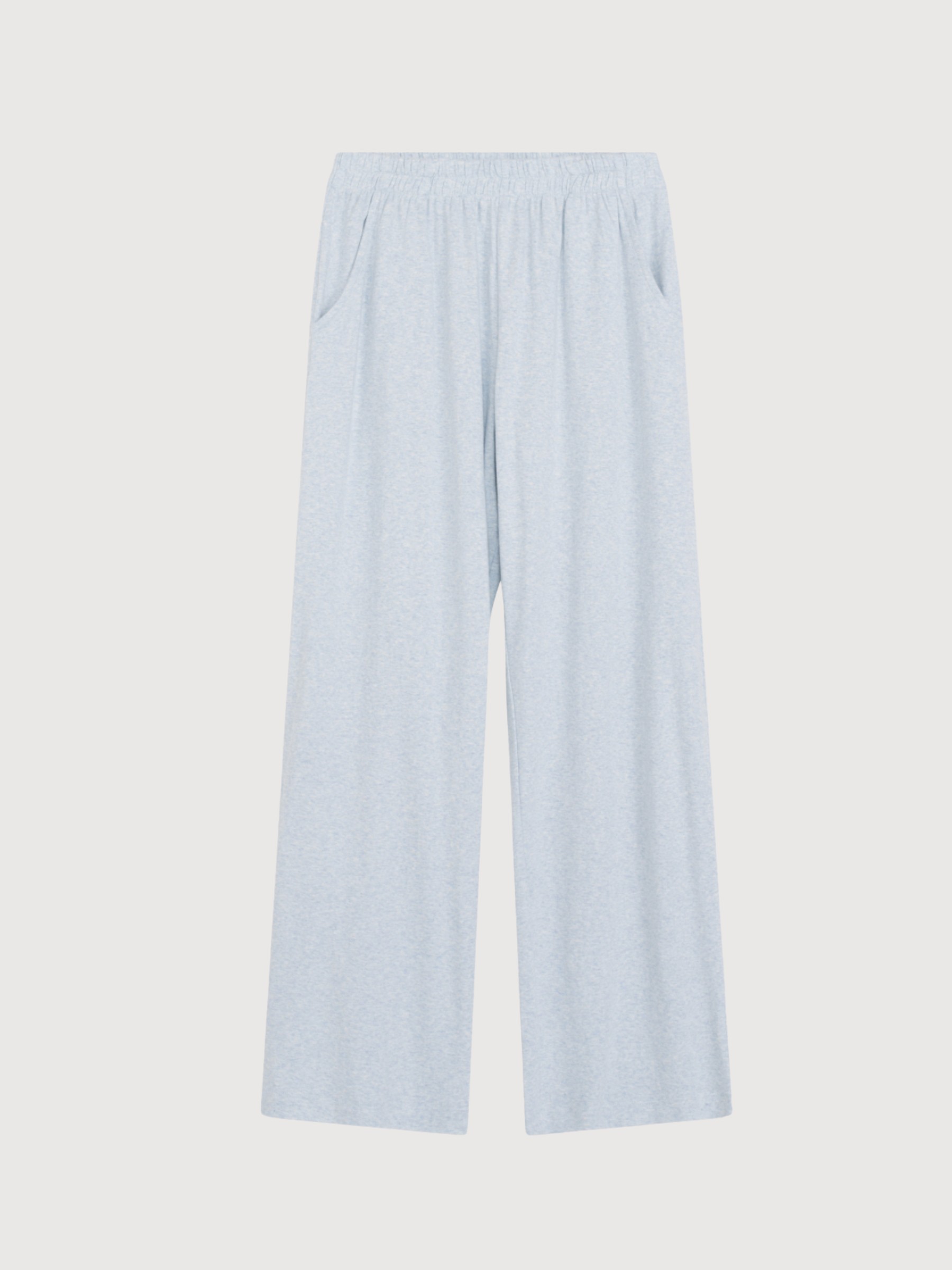 Women's Loose Pants in Mist   Organic Cotton Rib | SERENDIPITY
