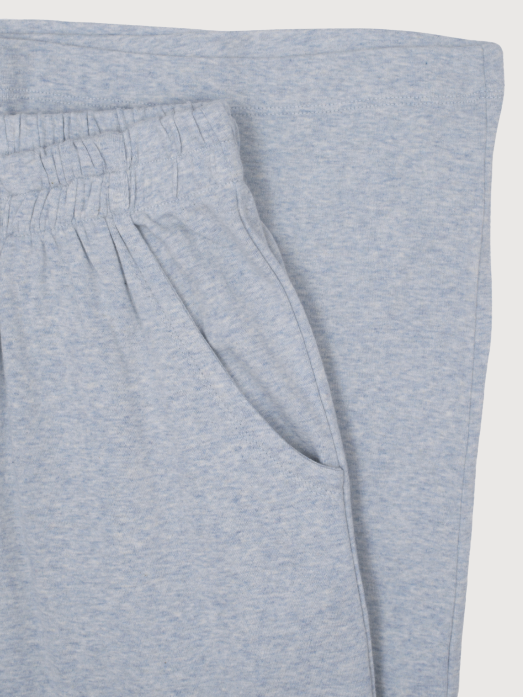 Women's Loose Pants in Mist   Organic Cotton Rib | SERENDIPITY