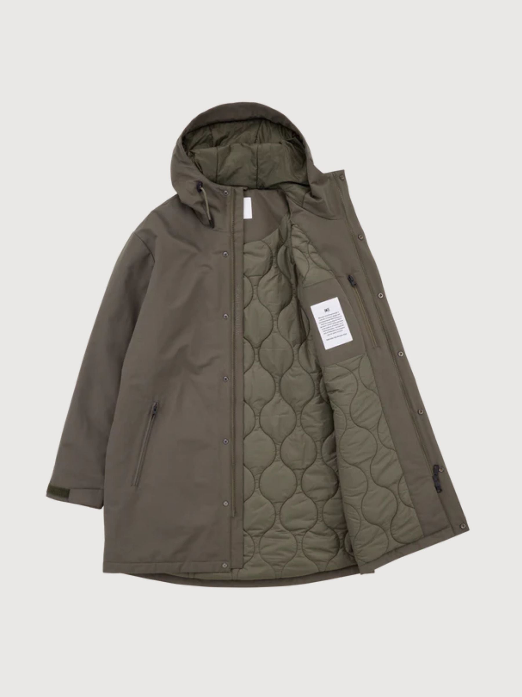 Glacier dusty olive man parka | MAKIA